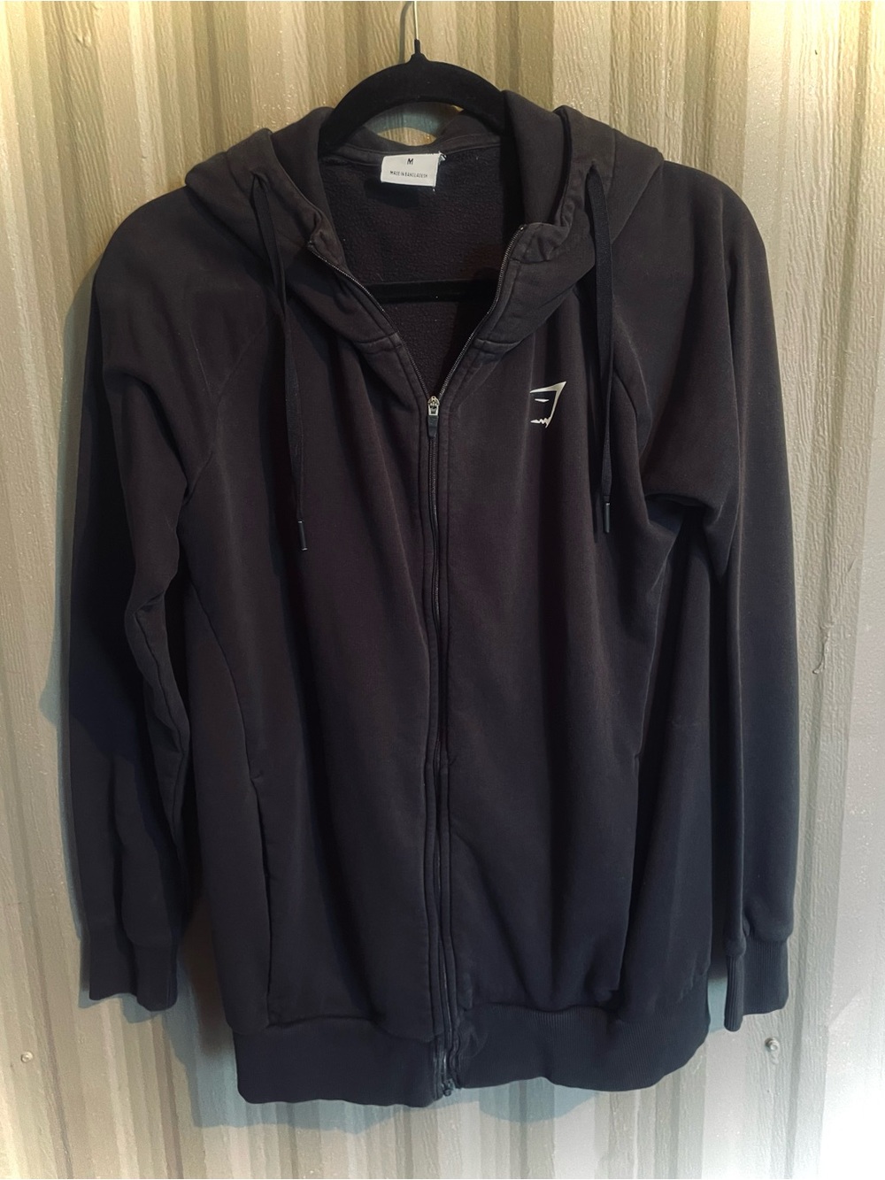 Gymshark FULL ZIP UP HOODIE Men’s Black  Size Medium